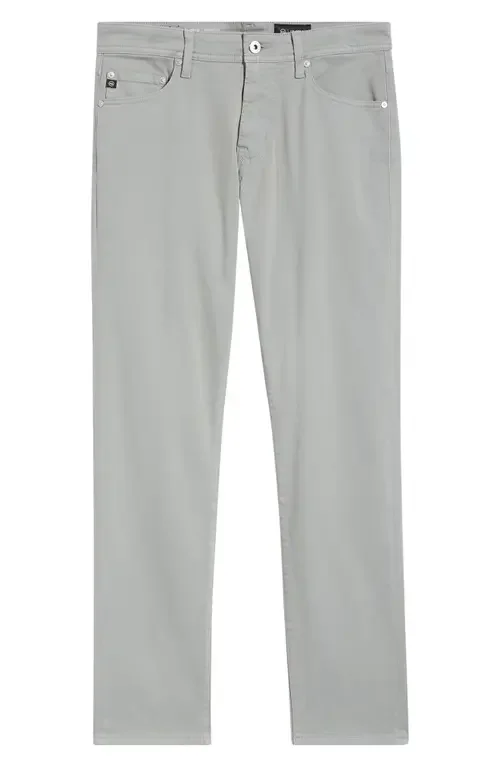 AG AG Tellis Stretch Sateen Modern Slim Pants in Willowed — Men Summer grey Trousers & Chinos