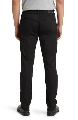 AG AG Everett Commuter Performance Slim Straight Pants in True Black — Men Winter black Trousers & Chinos
