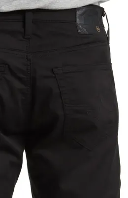 AG AG Everett Commuter Performance Slim Straight Pants in True Black — Men Winter black Trousers & Chinos