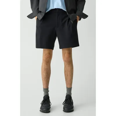 Theory Theory Curtis Slim Fit Internal Drawstring Shorts in Black — Men Winter black Shorts