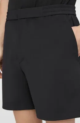 Theory Theory Curtis Slim Fit Internal Drawstring Shorts in Black — Men Winter black Shorts