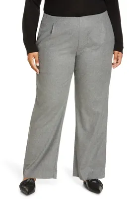 Vince Vince Flannel Pull-On Wide Leg Pants in Thistle — Women Summer grey Pants