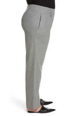 Vince Vince Flannel Pull-On Wide Leg Pants in Thistle — Women Summer grey Pants