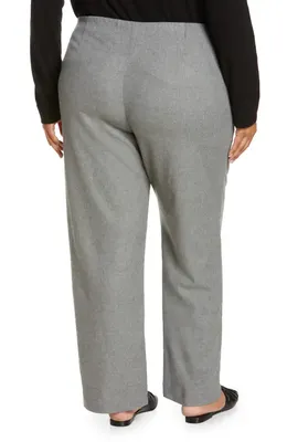Vince Vince Flannel Pull-On Wide Leg Pants in Thistle — Women Summer grey Pants