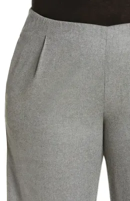 Vince Vince Flannel Pull-On Wide Leg Pants in Thistle — Women Summer grey Pants