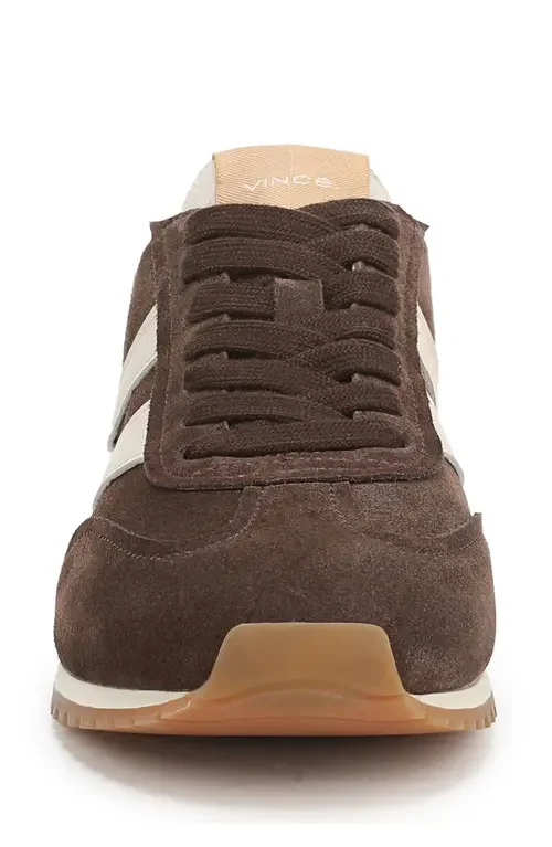 Vince Vince Oasis Runner Sneaker in Cacao Brown/Moonlight — Women Autumn chocolate Shoes