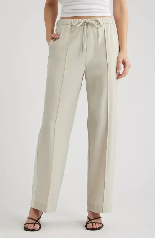 rag & bone rag & bone Siena Side Stripe Wool Pants in Ivory — Women Spring white Pants