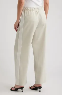 rag & bone rag & bone Siena Side Stripe Wool Pants in Ivory — Women Spring white Pants