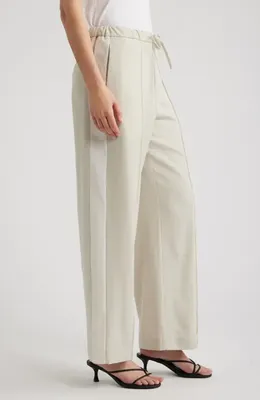 rag & bone rag & bone Siena Side Stripe Wool Pants in Ivory — Women Spring white Pants
