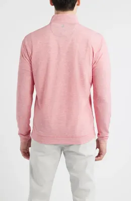 johnnie-O johnnie-O Pircio Performance Quarter Zip Pullover in Serrano — Men Spring pink Tops