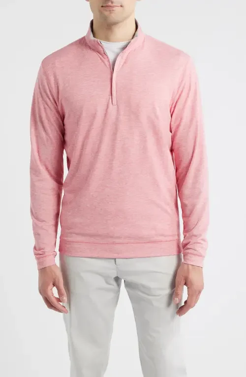 johnnie-O johnnie-O Pircio Performance Quarter Zip Pullover in Serrano — Men Spring pink Tops