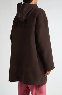 Bode Bode Sideline Wool Coat in Brown — Men Autumn chocolate Outerwear