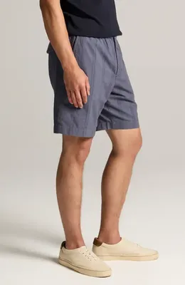 Vince Vince Cove Stripe Cotton & Hemp Shorts in Neue Blue — Men Summer grey Shorts
