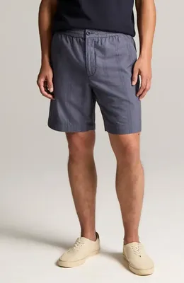Vince Vince Cove Stripe Cotton & Hemp Shorts in Neue Blue — Men Summer grey Shorts