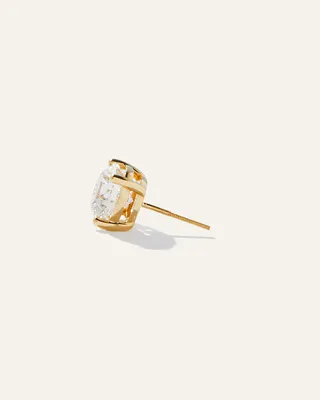 Quince Quince | Women's 14K Gold Lab Grown Diamond Four-Prong Solitaire Studs 4ctw in Yellow Gold — Women Spring gold Accessories