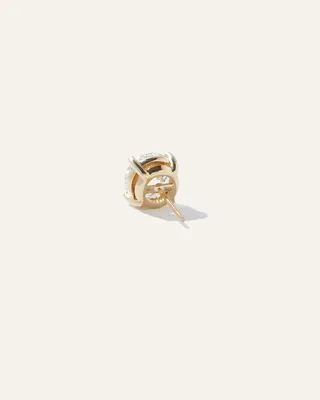 Quince Quince | Women's 14K Gold Lab Grown Diamond Four-Prong Solitaire Studs 4ctw in Yellow Gold — Women Spring gold Accessories