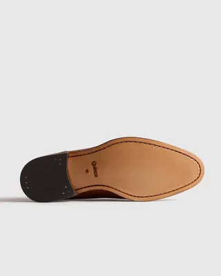 Quince Quince | Men's Italian Leather Monk Strap Oxford in Tobacco — Men Autumn brown Accessories