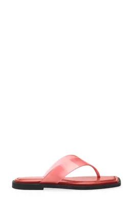 rag & bone rag & bone Gracie Jelly Flip Flop in Lava — Women Autumn red Shoes