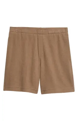 Vince Vince Bouclé Pull-On Shorts in Kalamata — Men Autumn green Shorts