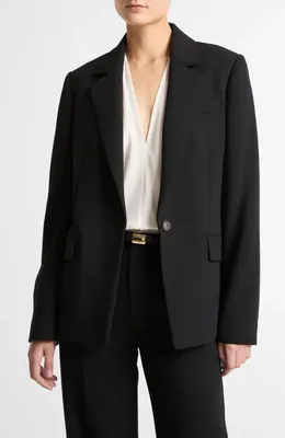 Vince Vince Soft Sculpture Blazer in Black — Women Winter black Outerwear