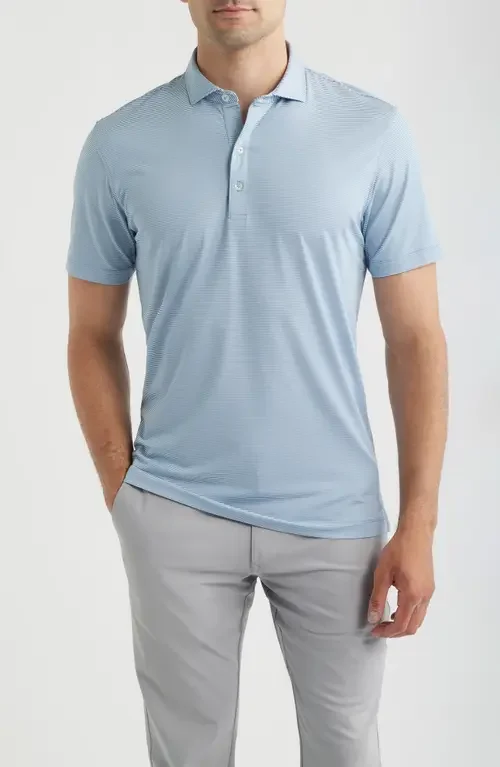 johnnie-O johnnie-O Lyndon Classic Fit Polo in Carbon Fiber — Men Summer silver Tops