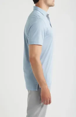 johnnie-O johnnie-O Lyndon Classic Fit Polo in Carbon Fiber — Men Summer silver Tops