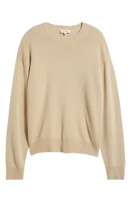 FRAME FRAME Lightweight Cashmere Crewneck Sweater in Summer Beige — Men Autumn beige Tops