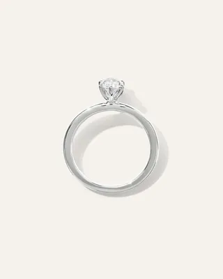 Quince Quince | Women's Lab Grown Diamond Marquise Comfort Fit Engagement Ring 1ct in Platinum — Women Summer white Accessories
