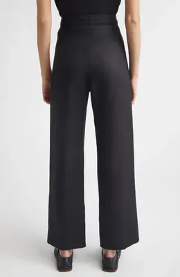 Bode Bode Linen Sailor Trousers in Black — Women Winter black Pants