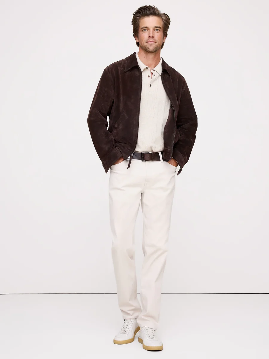 Unknown Athletic Traveler Pant in Canvas Off-White — Men Spring ivory Trousers & Chinos