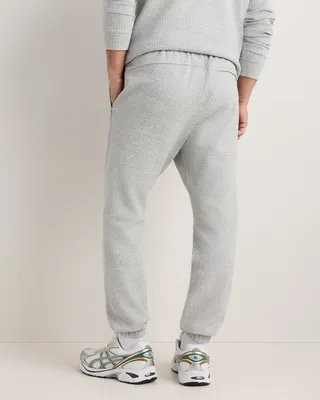 Quince Quince | Men's Waffle Knit Joggers in Heather Grey — Men Summer grey Athletic Pants