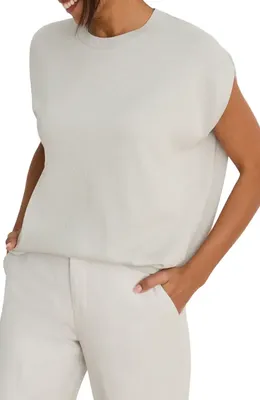 NIC+ZOE NIC+ZOE Cocoon Sweater in Silver Wisp — Women Summer white Tops