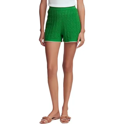 Boden Boden Knit Pull-On Shorts in Online Green — Women Spring green Shorts