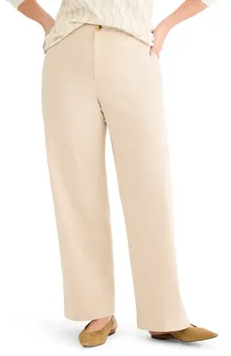 NIC+ZOE NIC+ZOE Highland Soft Stretch Wide Leg Pants in Latte — Women Autumn beige Pants