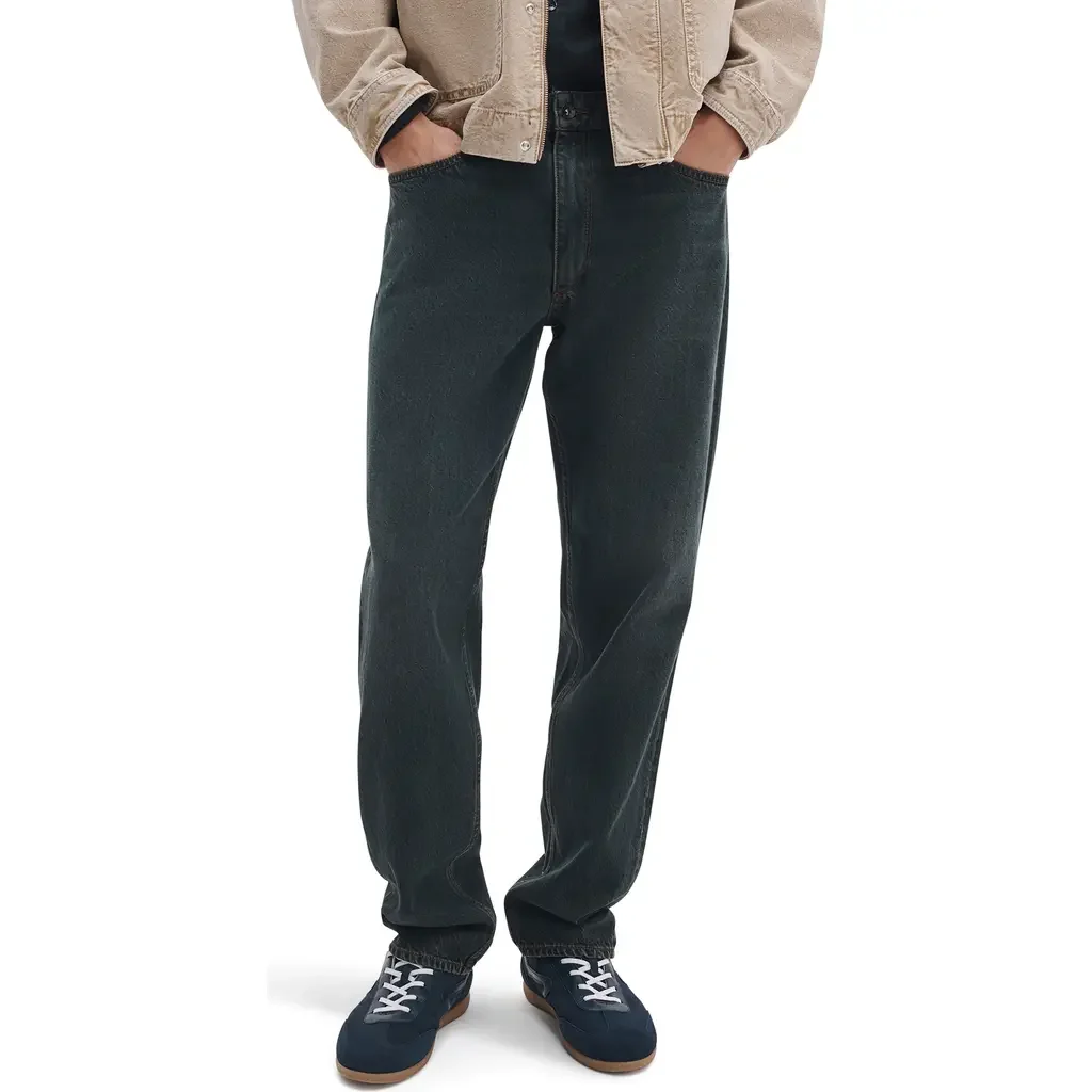 rag & bone rag & bone Fit 4 Authentic Rigid Infuse Straight Leg Jeans in Oilin — Men Winter black Pants