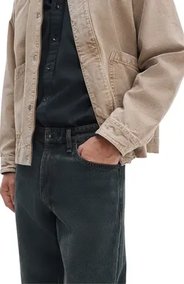 rag & bone rag & bone Fit 4 Authentic Rigid Infuse Straight Leg Jeans in Oilin — Men Winter black Pants
