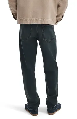 rag & bone rag & bone Fit 4 Authentic Rigid Infuse Straight Leg Jeans in Oilin — Men Winter black Pants