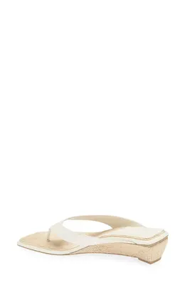 rag & bone rag & bone Jo Espadrille Wedge Flip Flop in White — Women Spring white Shoes