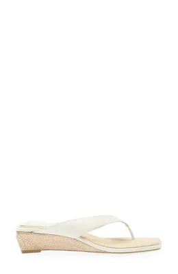 rag & bone rag & bone Jo Espadrille Wedge Flip Flop in White — Women Spring white Shoes