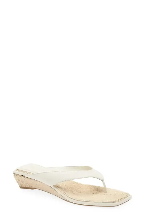 rag & bone rag & bone Jo Espadrille Wedge Flip Flop in White — Women Spring white Shoes