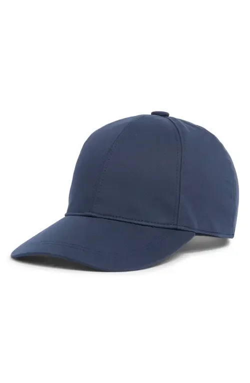 Vince Vince Lux Adjustable 6-Panel Cotton Gabardine Baseball Cap in Coastal Blue — Men Winter navy Accessories