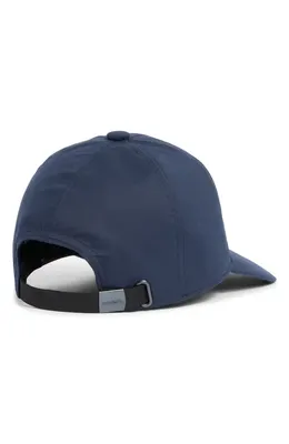 Vince Vince Lux Adjustable 6-Panel Cotton Gabardine Baseball Cap in Coastal Blue — Men Winter navy Accessories
