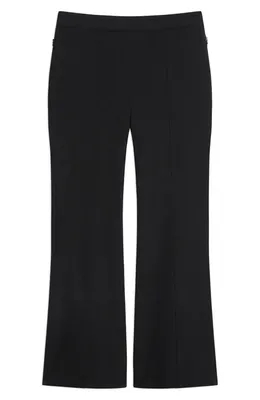 Theory Theory Pintuck Cotton Blend Kick Flare Pants in Black — Women Winter black Pants