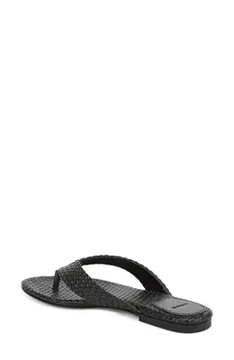 Vince Vince Lotus Flip Flop in Black — Women Winter black Shoes