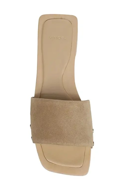Vince Vince Barbara Slide Sandal in Wheat — Women Autumn tan Shoes