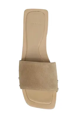 Vince Vince Barbara Slide Sandal in Wheat — Women Autumn tan Shoes