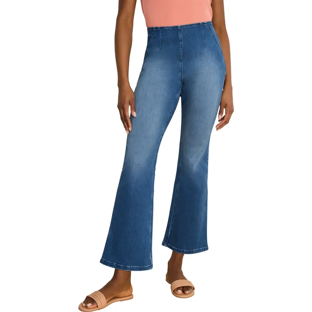 NIC+ZOE NIC+ZOE 28 Berkeley Slim Fit Jeans in Uptown — Women Summer blue Pants