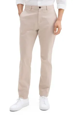 Theory Theory Zaine Hanson Stretch Cotton Blend Pants in Earl Gray — Men Autumn beige Pants