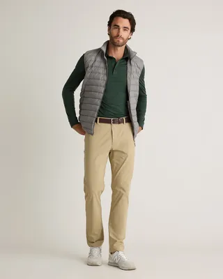 Quince Quince | Men's ProTech Golf Pants in Sand Dune — Men Spring camel Trousers & Chinos