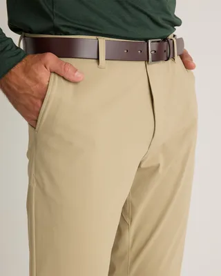 Quince Quince | Men's ProTech Golf Pants in Sand Dune — Men Spring camel Trousers & Chinos